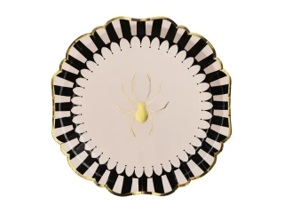 Papírové talíře Elegantní pavouk 23 cm – 6 ks