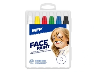 Sada barev na obličej v tužkách 6 ks