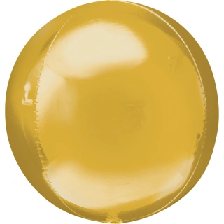 Foliový balonek jumbo koule zlatý 53 cm