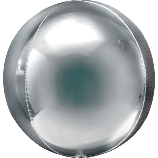 Foliový balonek jumbo koule stříbrný 53 cm