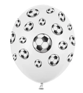 Latexové balonky fotbal 30 cm - 6 ks