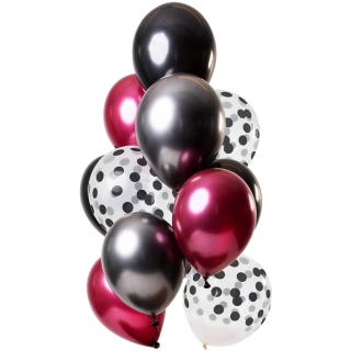 Latexové balonky Dark 30 cm - 12 ks