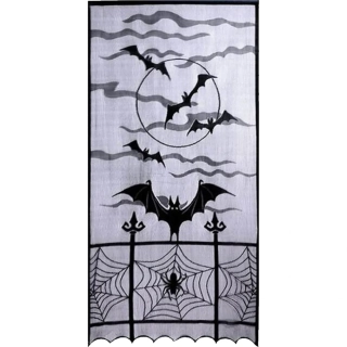 Halloweenská dekorace na okno Netopýři 102 × 213 cm