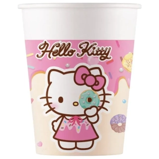 Papírové kelímky Hello Kitty a Kuromi 8 ks