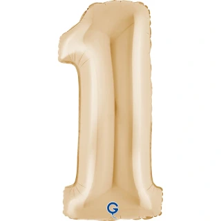 Foliová číslice 1 White Gold 102 cm