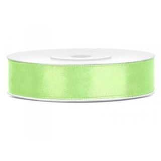 Saténová stuha limetková 12 mm x 25 m