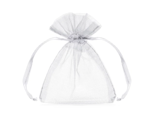Organzové pytlíčky bílé 10 cm - 20 ks