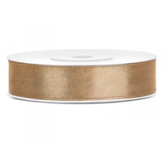 Saténová stuha zlatá 12 mm x 25 m