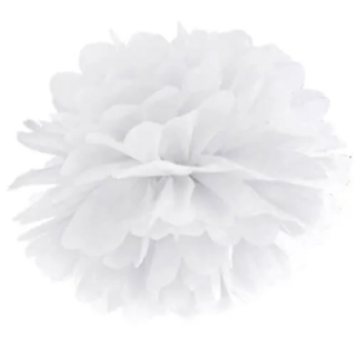 Pom pom bílý - 35 cm