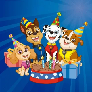 Papírové ubrousky Tlapková patrola Birthday 20 ks
