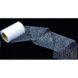 Spider organza bílá úzká - 95 mm x 9 m