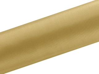 Satén v roli úzký Zlatý 16 cm x 9 m