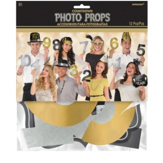 Rekvizity do fotokoutku Silvestr - 12ks