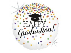 Fóliový balonek Happy Graduation! 45 cm