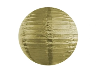 Lampion kulatý 35 cm zlatý