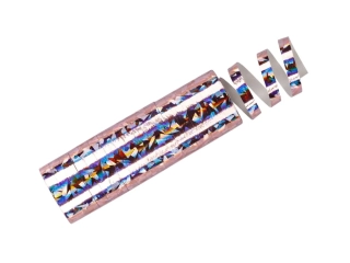 Serpentiny holografické světle růžové 380 cm