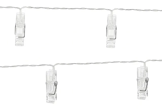 Kolíčky s LED světélkem - 140 cm