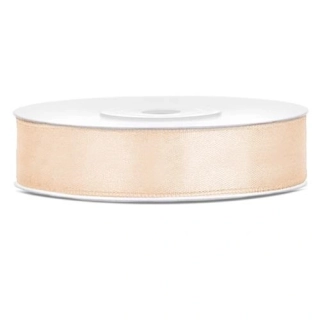 Saténová stuha krémová 12 mm x 25 m