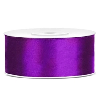 Saténová stuha fialová 25 mm x 25 m