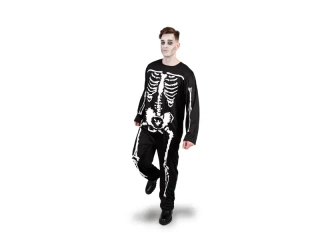 Pánský halloweenský kostým Kostlivec vel. L