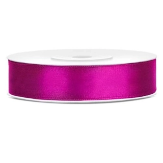 Saténová stuha fuchsia 12 mm x 25 m