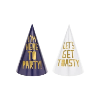 Papírové čepičky Happy New Year 6 ks