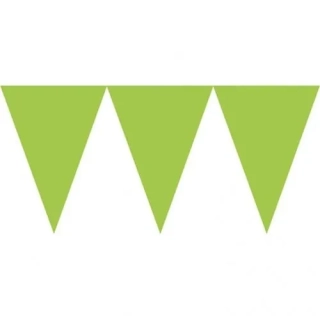 Vlaječková girlanda světle zelená 450 cm