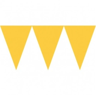 Vlaječková girlanda žlutá 450 cm