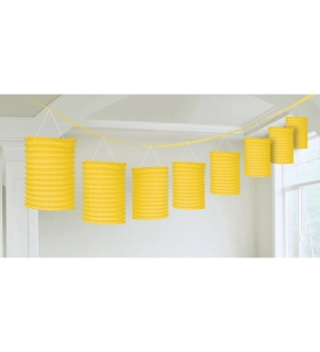 Girlanda s lampiony žlutá 360 cm