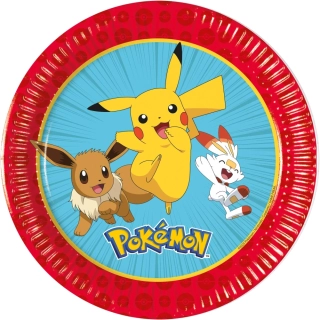 Papírové talíře Pokemon 20 cm – 8 ks