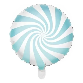 Foliový balonek bonbón světle modrý 45 cm