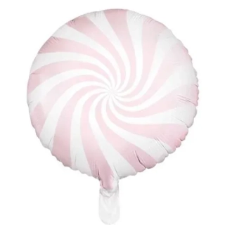 Foliový balonek bonbón světle růžový 45 cm