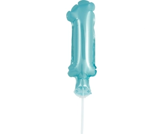 ČÍSLICE NA DORT nafukovací - 1 modrá, 13cm