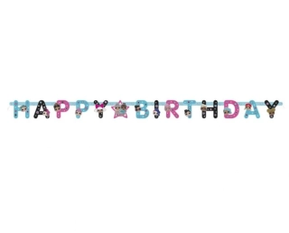 Party nápis LOL Surprise Happy Birthday