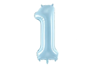 Foliová číslice - modrá 1 - 86 cm