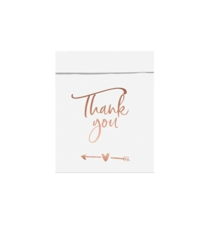 Papírové svatební sáčky Thank you 6 ks