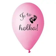 Latexový kulatý balonek Je to HOLKA - 30 cm