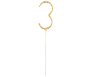 Ozdoba na dort - prskavka číslice 3