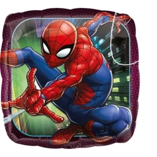 Foliový balonek čtverec Spiderman 43 cm