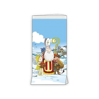 Mikulášský sáček - mikuláš čert a anděl 20 x 39 cm