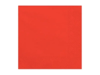 Papírové ubrousky červené 20ks