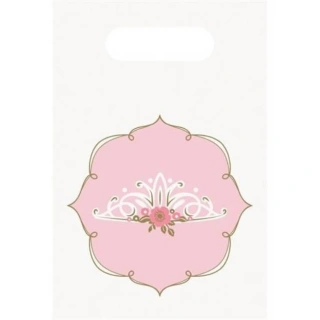 Party papírové tašky Na den princeznou 8 ks