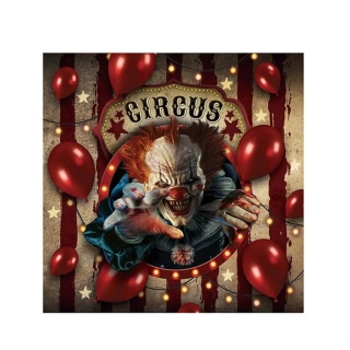 Papírové ubrousky Strašidelný cirkus 20 ks