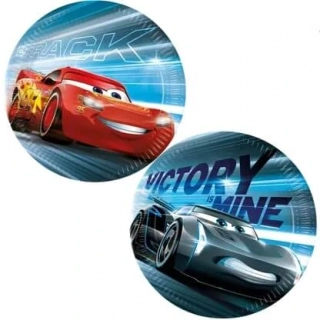 Papírové talíře Auta 23 cm 8 ks