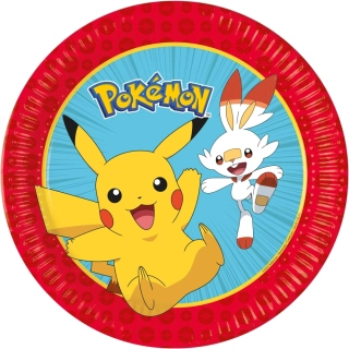 Papírové talíře Pokemon 23 cm – 8 ks