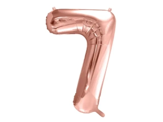 Foliová číslice - rose gold 7 - 86 cm
