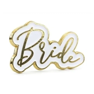 Kovový odznáček Bride 3 x 2 cm