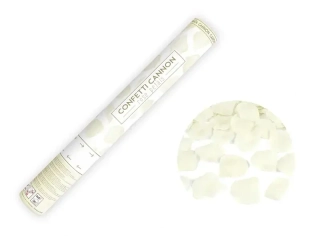 Vystřelovací konfety - krémové lísky růží 40 cm