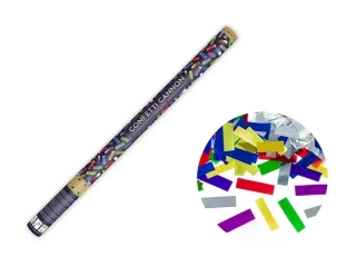 Vystřelovací konfety mix metalické - 80 cm