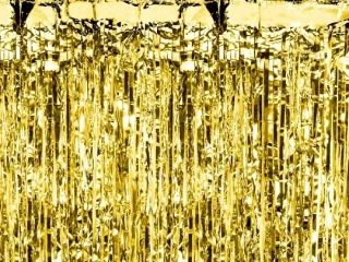 Zlatý party závěs 90 x 250 cm
